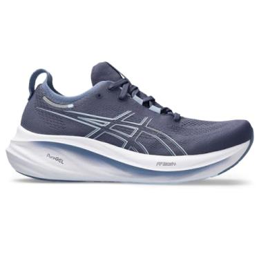 Imagem de ASICS Tênis de corrida masculino Gel-Nimbus 26, Azul Trovão/Azul Denim, 38