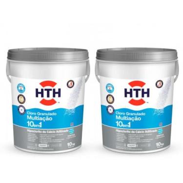 Imagem de Kit Hth Duas Unidades Cloro 10 em 1 10Kg