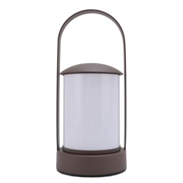 Imagem de Lâmpada de Mesa de Metal Portátil, Luminária de Mesa de LED Recarregável Com Três Temperaturas de Cores e Escurecimento de Escapamento de Escapamento Adequado para Festas de