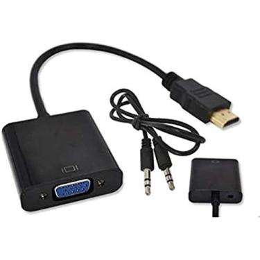 Imagem de Cabo Adaptador Conversor Hdmi Para Vga Com Saída P2 De Áudio - LD 