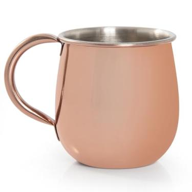 Imagem de Gourmet Mix Caneca Moscow Mule Inox Rose Gold 550ml Caneca para Drinks Premium Coquetelaria & Bar