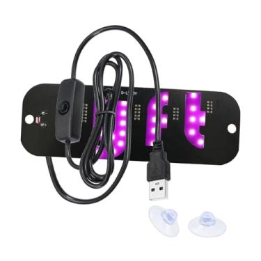 Imagem de Ioensy Placas de LED para carro, painel de LED decorativo de 5,5" x 2,5" display multifuncional para caminhão, restaurante, hotel, festa