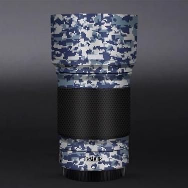 Imagem de Adesivo protetor de câmera de película de vinil para Nikon Z 85 mm F1.8S protetor acessórios de fotografia (camuflagem digital azul marinho)