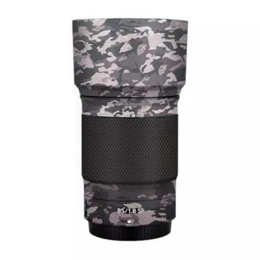 Imagem de Adesivo protetor de câmera de película de vinil para Nikon Z 85 mm F1.8S protetor acessórios de fotografia (Camuflagem de campo)