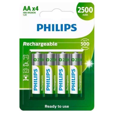 Imagem de 4 Pilhas Recarregaveis Aa Philips