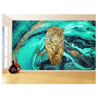 Imagem de Papel De Parede 3D Animais Pop Art Tigre Felino 3,5M Pxa114 - Você Dec