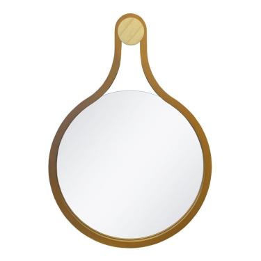Imagem de Espelho Emoldurado Mali 75X53Cm Redondo Tauari