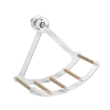 Imagem de Bothyi Brinquedo de roda silenciosa para pássaros, animais pequenos, acrílico, presentes, acessórios transparentes para hamsters, periquitos, calopsitas, S Wood Stick