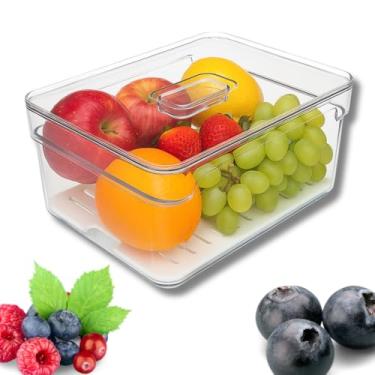 Imagem de Organizador de Geladeira 2,2 L OU Clear Fresh c/Cesto | Transparente, Empilhável e com Ventilação