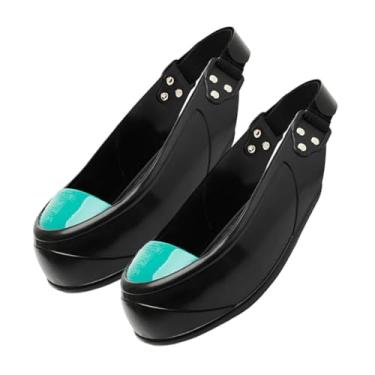 Imagem de MotiveTech Protetores de calçados com biqueira de aço para homens e mulheres, proteção para os dedos dos pés para o local de trabalho, botas de trabalho, Verde