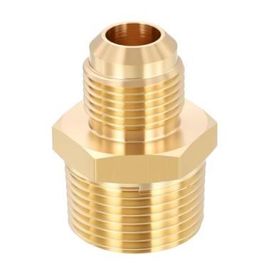 Imagem de Rebower 1 pacote de adaptador macho para macho, 3/10.2 cm MNPT x 1/5.1 cm alargador macho para industrial, automotivo, transferência de fluidos, jardinagem doméstica, tratamento de água