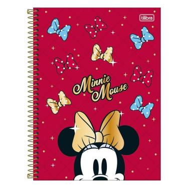 Imagem de Caderno Univ 10 Matérias 160Fl Minnie Mouse Vermelho Tilibra