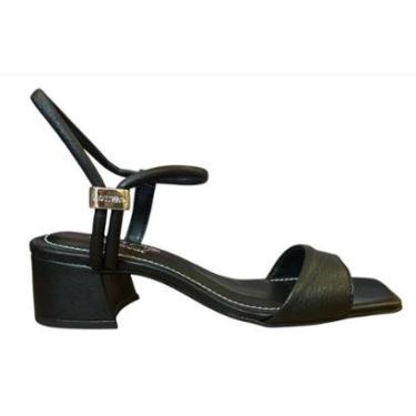 Imagem de Sandália Casual Salto Bloco Feminina Bottero 356714 Preto-Feminino