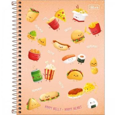 Imagem de Caderno Espiral Capa Dura Universitário 1 Matéria Taste 80 Folhas Tilibra Laranja