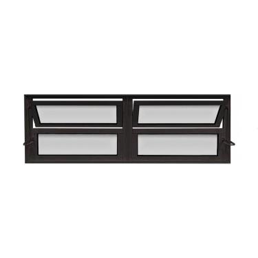 Imagem de Vitro Basculante 2 Seções Preto 40x200 Linha 25 Jade