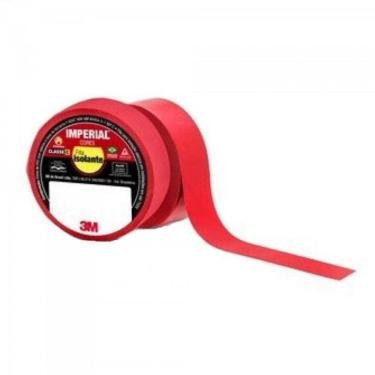 Imagem de Fita Isolante 18mm X 10m Vermelha 3M - PCT 10un