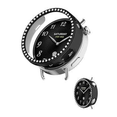 Imagem de Capa para Xiaomi Watch S4 41 mm, capa protetora NOUKAJU Smartwatch, fácil de instalar, à prova de quedas, capa protetora para relógio inteligente Xiaomi Watch S4 41 mm (preto)