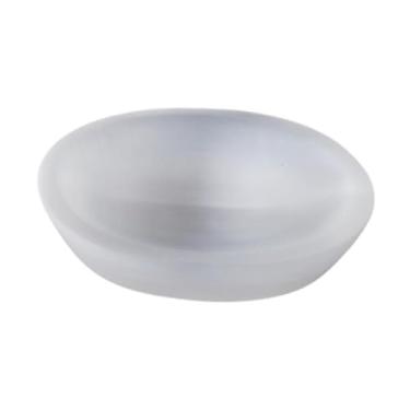 Imagem de WeiLaiKeQi Tigela de Selenita para Armazenamento de Joias, Ornamento Decorativo para Casa, Suporte de Pedra para Exibição, Mesa de Cabeceira para Sala de Estar, Oval