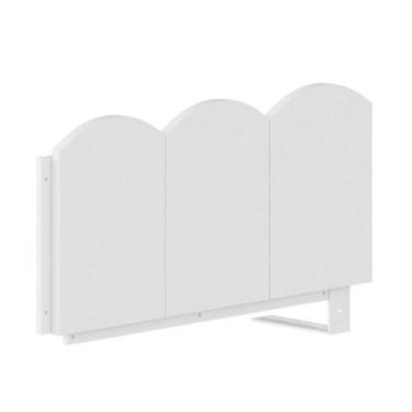 Imagem de Cerquinha Simples 60cm para Cama Reversível New Garden Casatema Branco