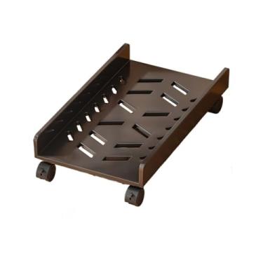 Imagem de Suporte de CPU para capa de PC, suporte de CPU para celular, suporte universal para torre de PC, compatível com a maioria dos PCs embaixo da mesa (preto/branco) (Preto)