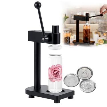 Imagem de CNAOHGHN Ferramenta Manual Para Selar Garrafas, MáQuina De Selar Latas, Copo, 1-2 Segundos/Tempo, Com Altura De 30-170 Mm, Capacidade De 250-700 Ml Para CaféS, Bares E Lojas De Bebidas