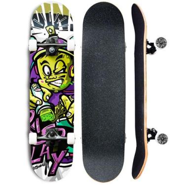 Imagem de Skate Semi Profissional Completo Modelos 7.5 Montado - Ideal mix, VERD