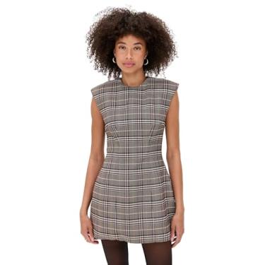 Imagem de Ronny Kobo Vestido Wolverton feminino, Marrom multi, PP