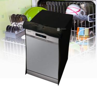 Imagem de CAPA PARA LAVA LOUÇAS SAMSUNG 10 SERVIÇOS IMPERMEÁVEL (PRETO)