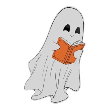 Imagem de Separadores De Leitura - Marcadores Forma Fantasma Criativos,Material Escolar Transparente Para Estudantes Decoracao Halloween Leitura Familia Amigos