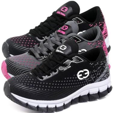 Imagem de Kit 3 Tênis Infantil Feminino Escolar Macio Masculino Esportivo Robusto (PINK/CINZA/PRETO, BR, Criança de 4 a 8 anos, Numérico, 29)