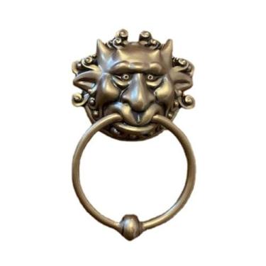 Imagem de Puxador de porta de resina vintage prático, puxador de porta de parede de dragão, aldrava de porta clássica, estilo A