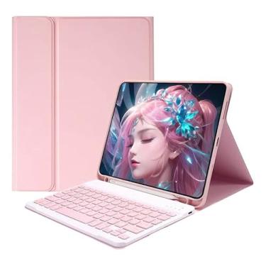 Imagem de Capa Com Teclado Para Samsung Tab S9 Plus / S9 Fe Plus 12.4