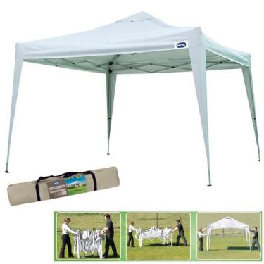 Imagem de Tenda Gazebo Articulado X-flex 3x3 Branco Sanfonado Alumínio Praia - M