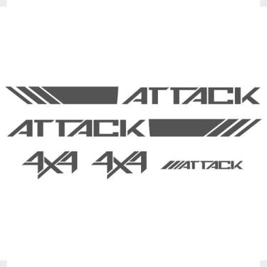 Imagem de Faixa Compatível Frontier Attack 2017/ 4x4 Adesivo Grafite - SPORTINOX