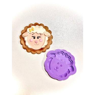 Imagem de F1229 molde de silicone ovelha confeitaria biscuit - confeitaria dos m