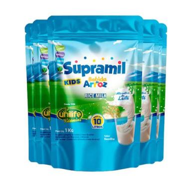 Imagem de Kit 5 Supramil Bebida de Arroz Kids Unilife 1Kg