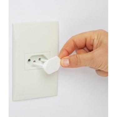 Imagem de Protetor de Tomada para Bebês, Kit de Segurança Infantil, Branco, 12 Peças