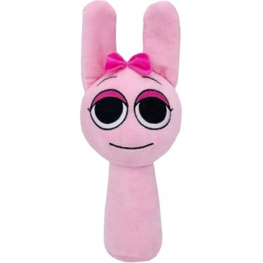 Imagem de RWSEFK Pelúcia Sprunki Game, Pelúcia Sprunki Toys, Boneca De Pelúcia Macia, Presentes De Natal E Aniversário Para Adultos E Crianças (Rosa)