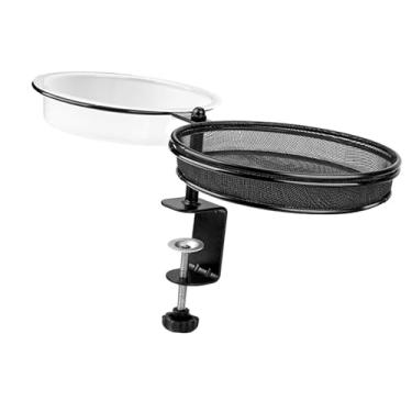 Imagem de Gralara Banheira para Pássaros E Alimentador Combinados para Montagem em Deck, Estação de Alimentação para Grades Externas, Acessórios, Instalação Rápida, Ver