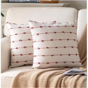 Imagem de Capas de almofada Caflife Boho Fall 50x50cm Beige Rust Set 2