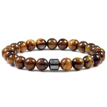 Imagem de GIGB PBDK Pulseira antiálcool para mulheres e homens, pulseira mágica com contas para parar de beber, obsidiana, olho de tigre, pulseira antiansiedade, ajuda a aliviar a ansiedade. Joias, Medium