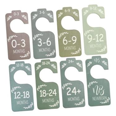 Imagem de harayaa 8x Divisores de armário para bebê, organizadores de guarda-roupa para bebê, classificação de 8 tamanhos, adorável, organizador de armário de decoração