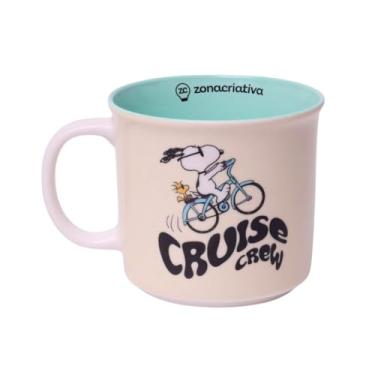 Imagem de Caneca Tom Snoopy Bicicleta 350ml Zona Criativa
