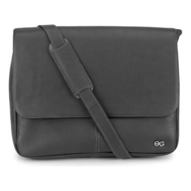 Imagem de Pasta Executiva De Couro Legítimo Bolsa Masculina Lateral(Preto)