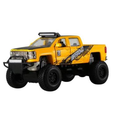 Imagem de Miniatura Carro Monster Silverado 1500 Z71 2014 Amarelo Maisto 25205