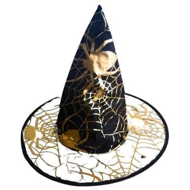Imagem de Chapéu De Bruxa Halloween Com Aranhas Para Festas a Fantasia - TINGS, 