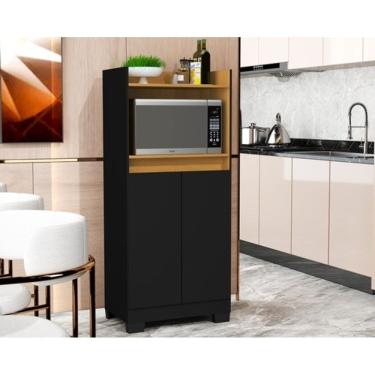 Imagem de Balcão Jet 2Pts Para Microo Com Pé Preto