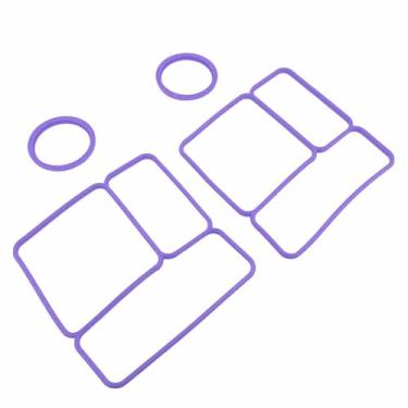 Imagem de aqxreight 2 Pacote de Pacote de Silicone Vedação Junta para Omiebox Aeronave de Alça de Alça de Alça Substituição Lanchone (PURPLE)