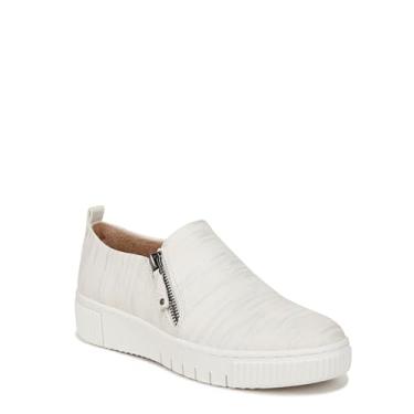 Imagem de SOUL Naturalizer Tênis feminino Turner Platform sem cadarço, Branco metálico, 8.5