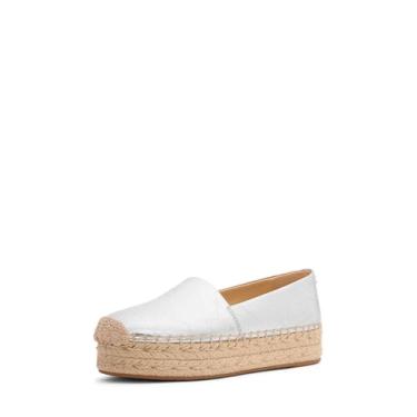 Imagem de Michael Kors Sapatilha feminina de balé Lynn Espadrille, Prata, 39